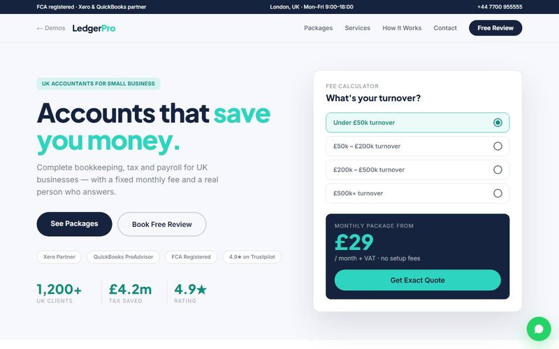 LedgerPro accounting demo